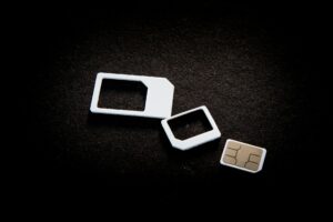 Showing Sim Card