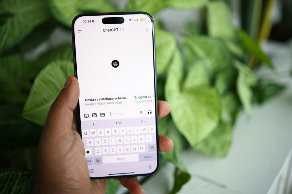 ChatGPT ads in Germany shown below a chat answer on a phone screen